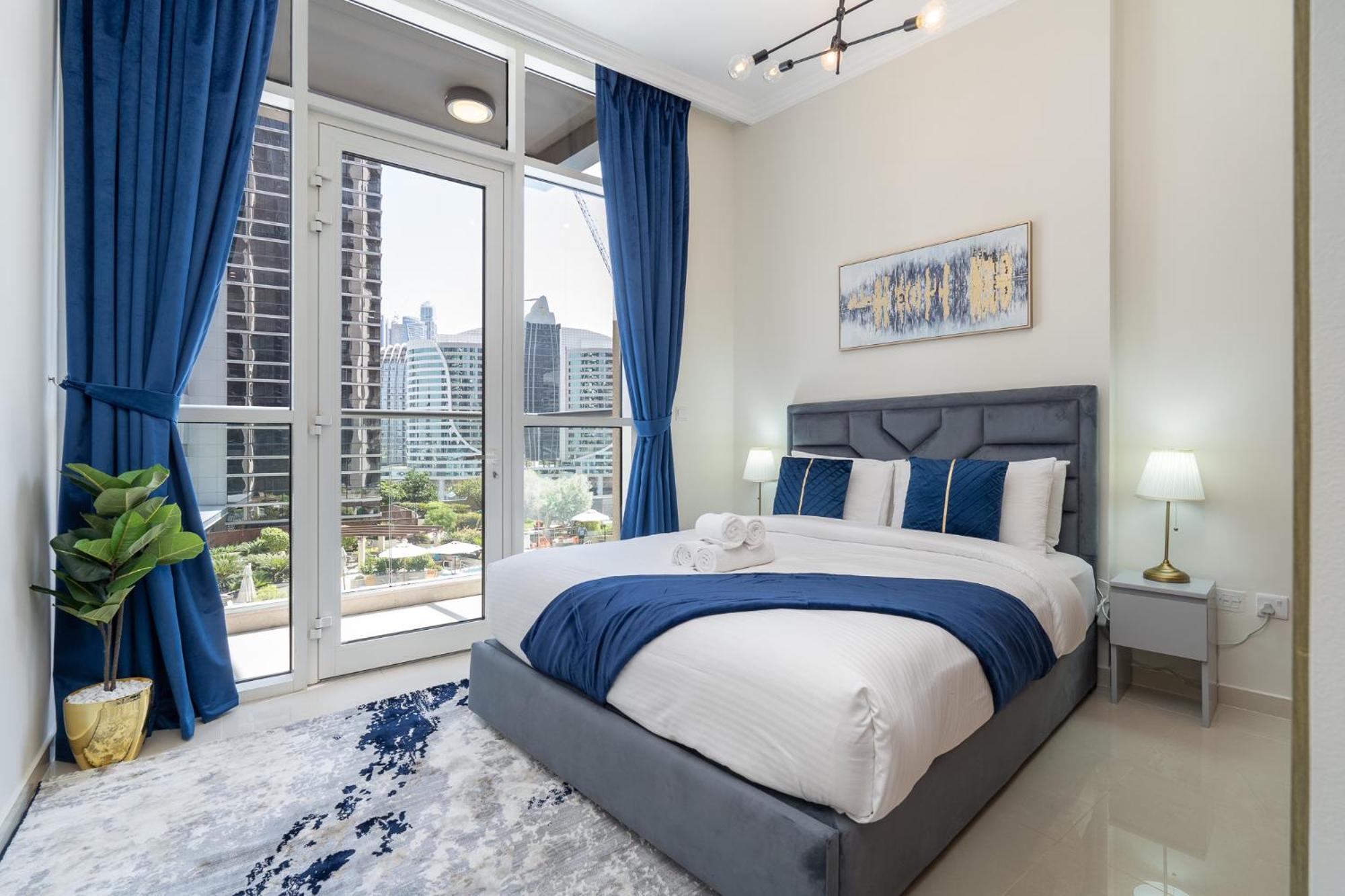 Dunya Tower Luxury And 2 Min Walk To Dubai Mall And Burj Khalifa In Heart Of Downtown Екстер'єр фото